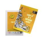 Overjoy Premium Notebook or Writing Copy Wake Up To A Different World Single Line